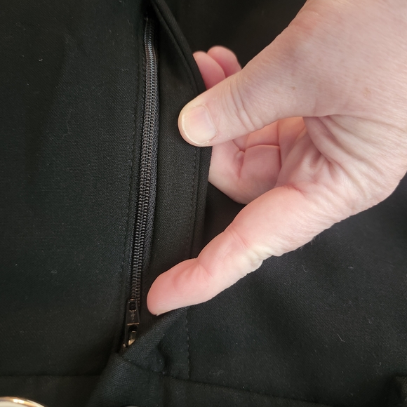 Chic Wide Leg Work Pants – Ricki’s Black Dress Pants w/ Belt | Size 14 - Picture 4 of 12